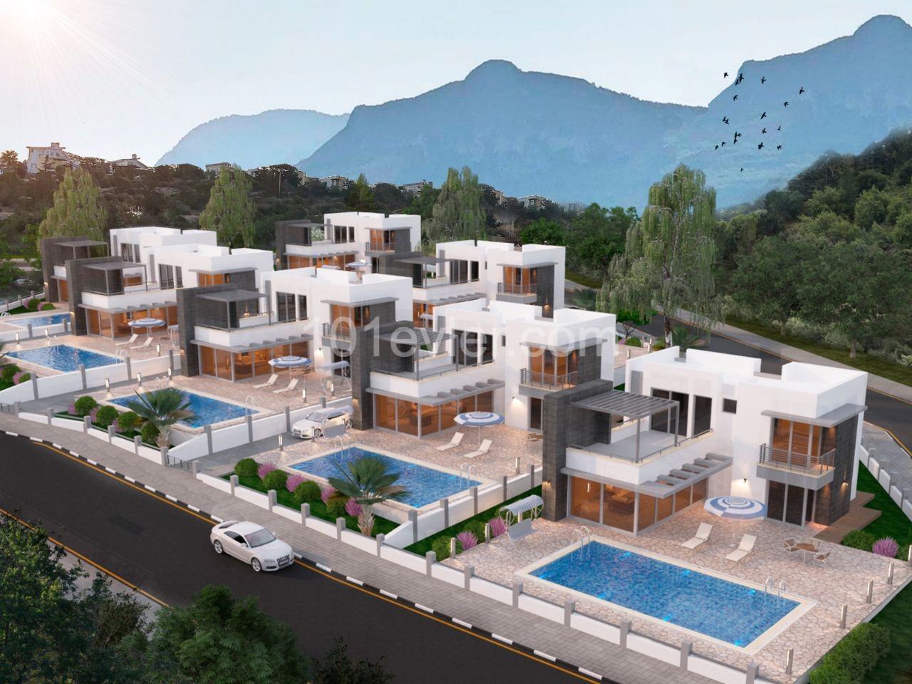 Modern Design 3 Bedroom Villa 3+1 with Infinity Swimming Pool