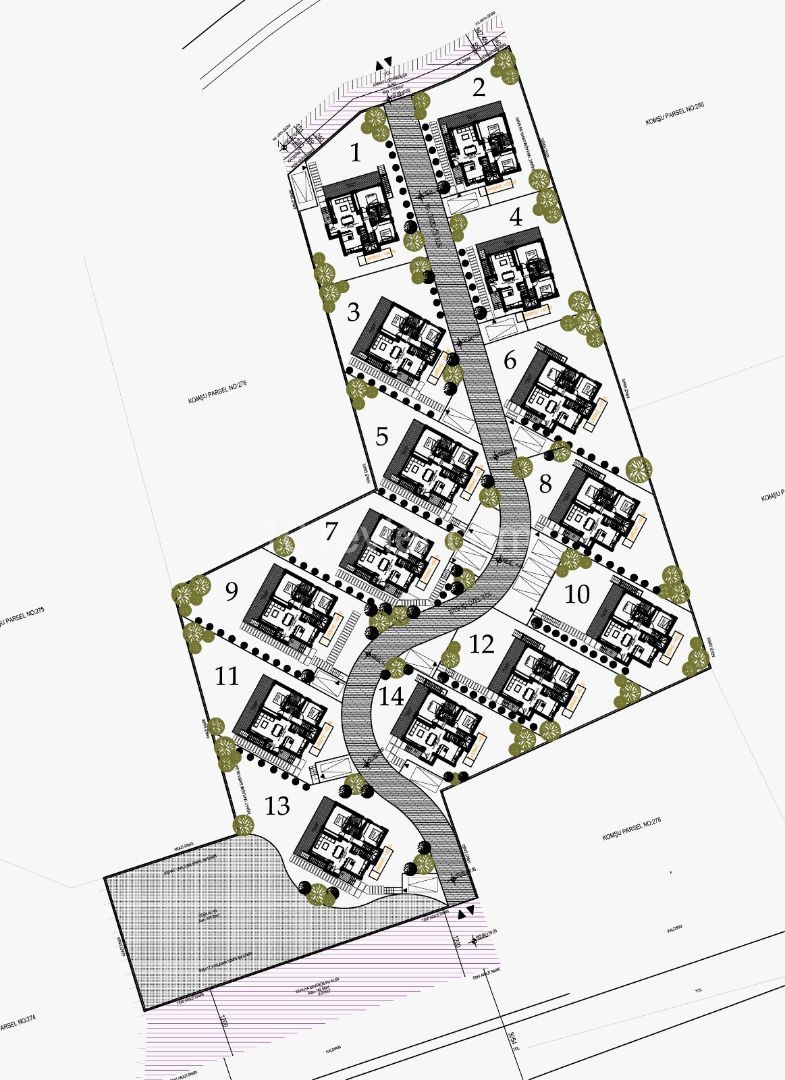 Denize 100 metre mesafede SON Bir Deniz Manzaralı Butik Lüks 3 Yataklı Villalar ** 