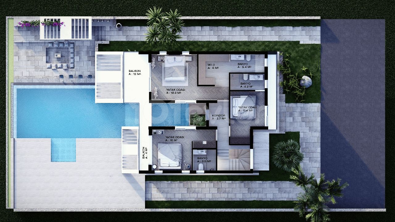 Modern Luxury 4 Bedroom Villas With Sea Views And Private Swimming Pool   