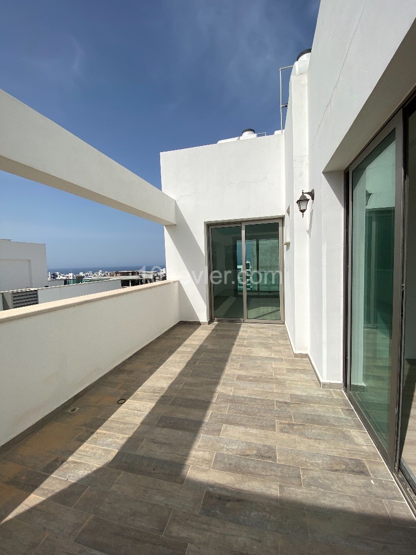 3+1 FURNISHED PENTHOUSE IN GREENERY WITH SEA AND MOUNTAIN VIEW 