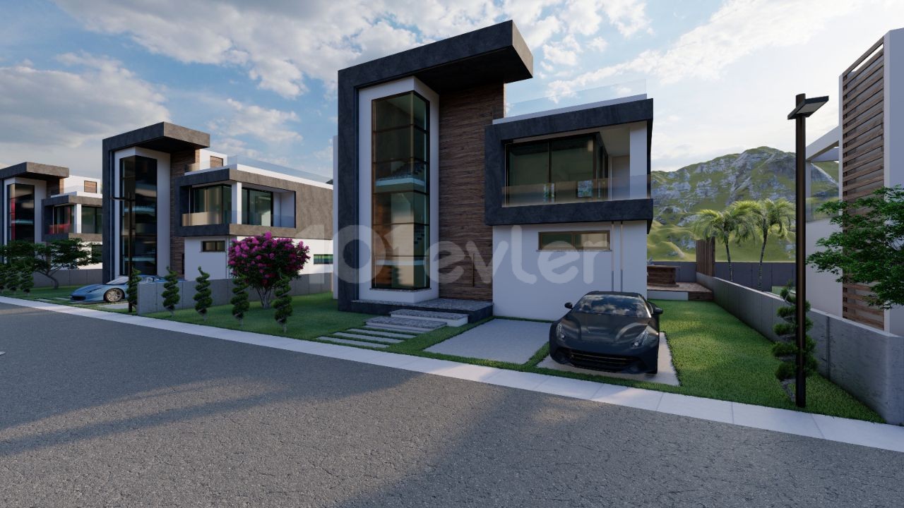 PENTHOUSE, FLATS AND VILLAS FOR SALE IN PROJECT PHASE IN İSKELE/BOĞAZ