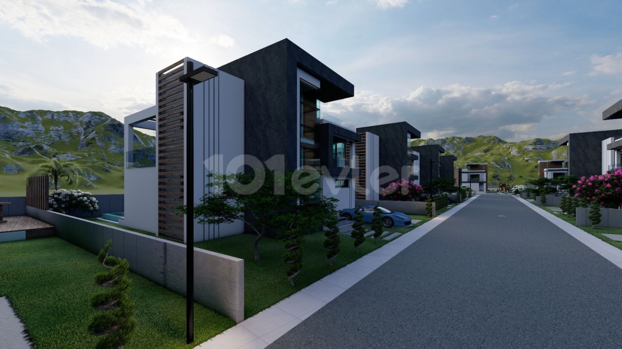 PENTHOUSE, FLATS AND VILLAS FOR SALE IN PROJECT PHASE IN İSKELE/BOĞAZ