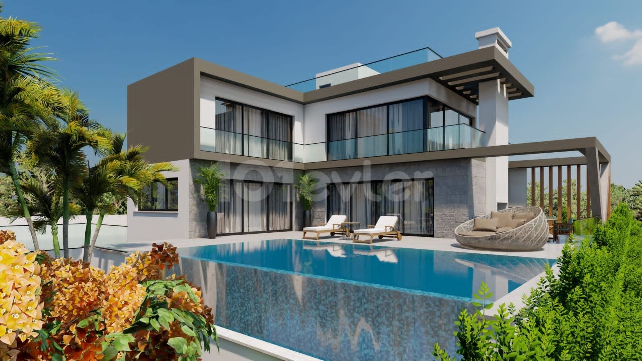 STUNNING 4+1 VILLAS IN GIRNE/ÇATALKÖY, DELIVERED AFTER 6 MONTHS