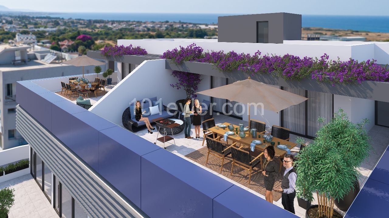 GİRNE - ALSANCAK 'TA  2+1 ,65 M2  PENTHOUSE  DAİRE 