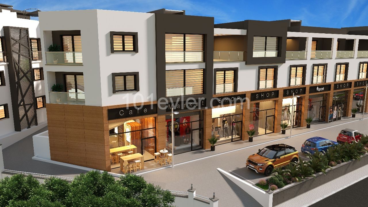 A BRAND NEW COMMERCIAL INVESTMENT OPPORTUNITY IN KYRENIA - ALSANCAK, A SHOP WITH A VALUE OF 75 M2 ** 