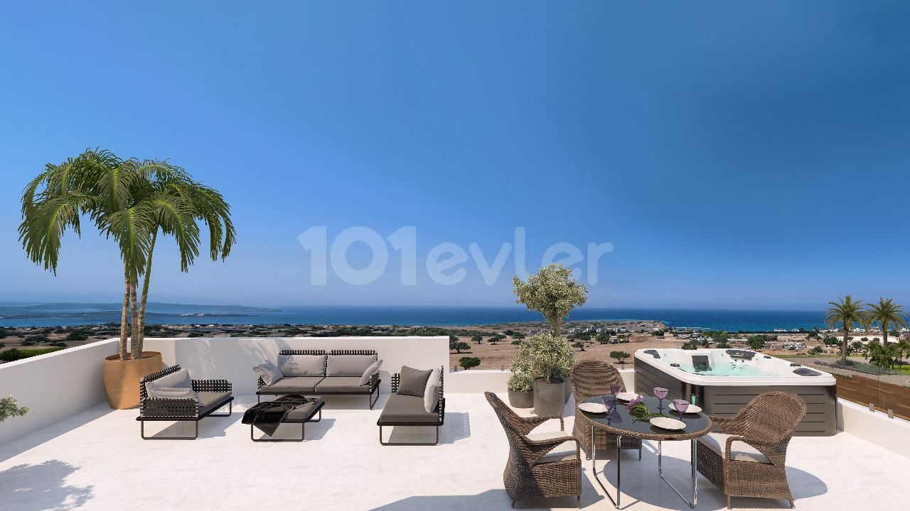 STUDIO PENTHOUSE FLATS FOR SALE WITH SEA VIEW IN ESENTEPE AREA