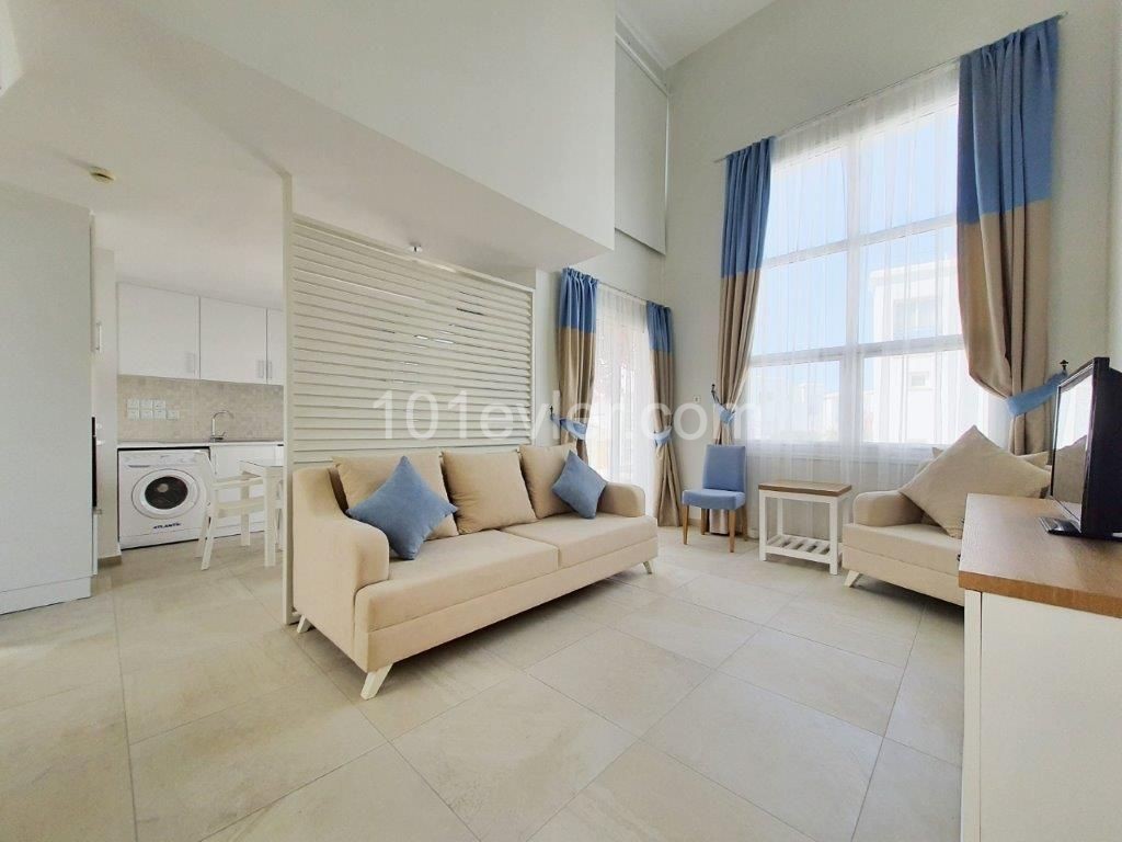 1+1Full Furnished Luxury Apartment on Blu Mare Site in Kyrenia Escape Beach! ** 