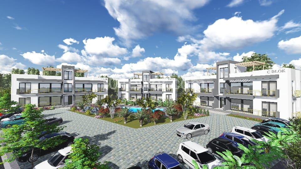 BRAND NEW PROJECT IN KYRENIA LAPTA DELIVERED IN JUNE 2022 2+1 SPACIOUS FLATS ** 