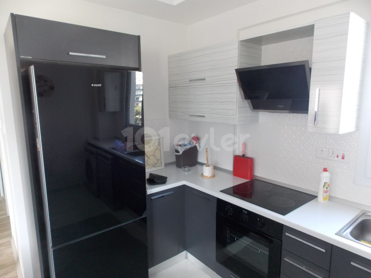 1+1 APARTMENT WITH TURKISH COB FOR SALE IN THE CENTER OF GUINEA