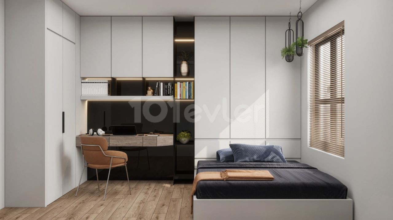 3+1 LOFT-WOHNUNGEN ZU VERKAUFEN IN GİRNE KARAOĞLANOĞLU IN GEHWEITE ZUM MEER