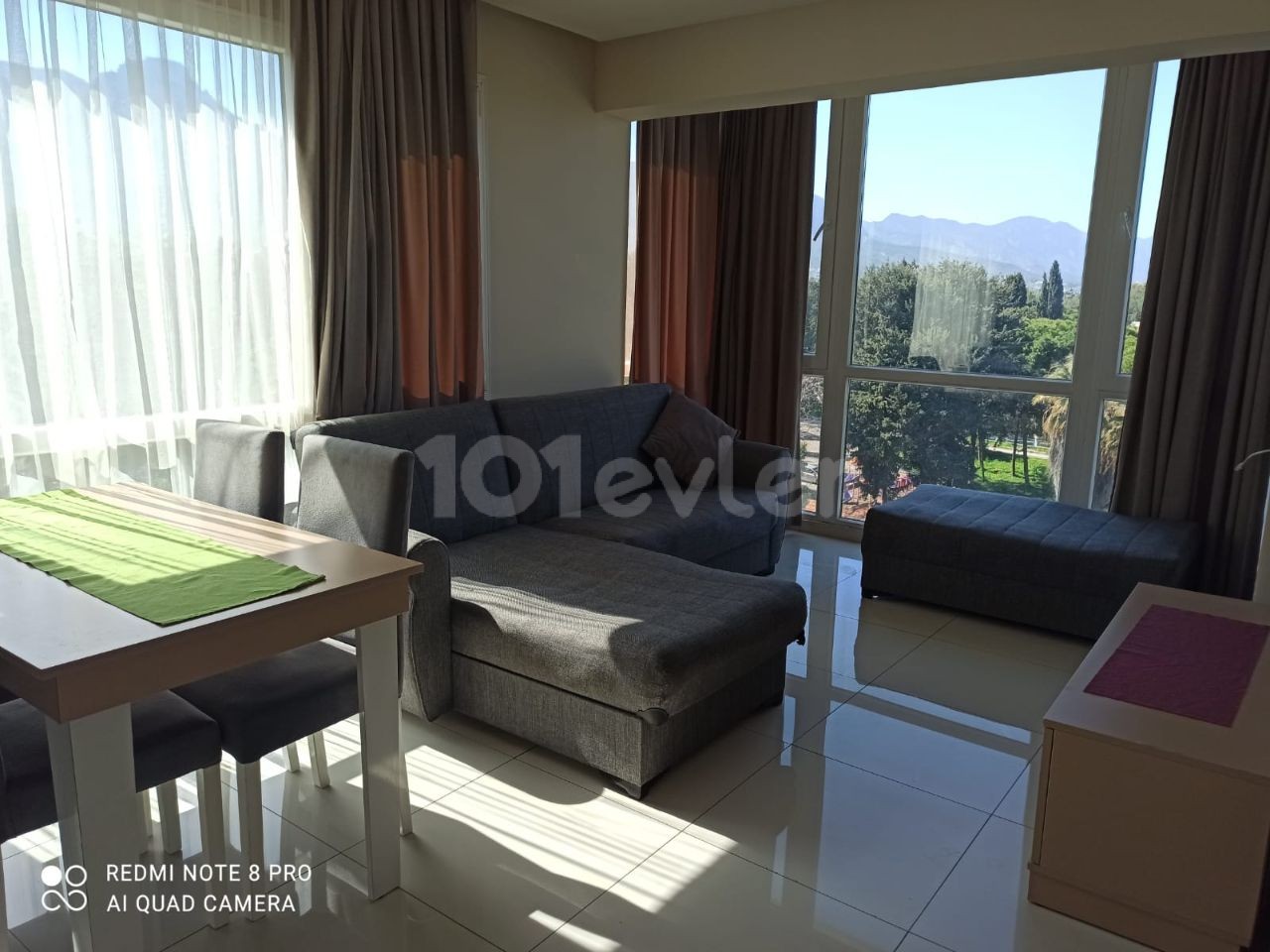 CLEAN 1+1 FLAT FOR RENT IN KYRENIA CENTER WITH SEA VIEW