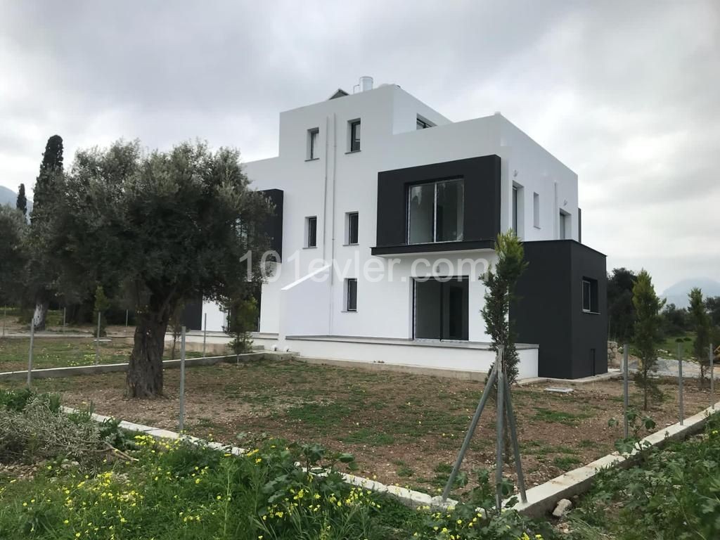 ÇATALKOY DE SATILIK YENI IKIZ VILLA  BAHCELI