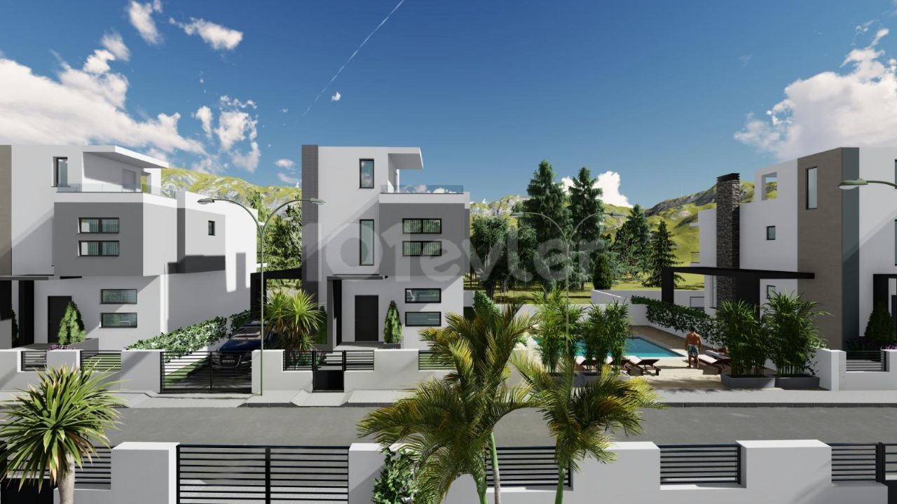 Kyrenia - Lapta villa for sale 3+1, 300 meters to the sea, 40% down payment, 90,000 GBP