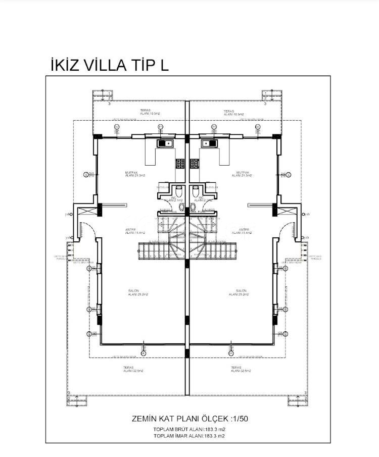 کرینیا - آلسانجاک، продаются виллы, 284 m2.