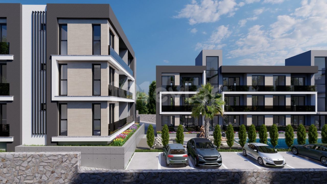 Kyrenia - Lapta, flat 2+1, 35% down payment of 49,000 GPB