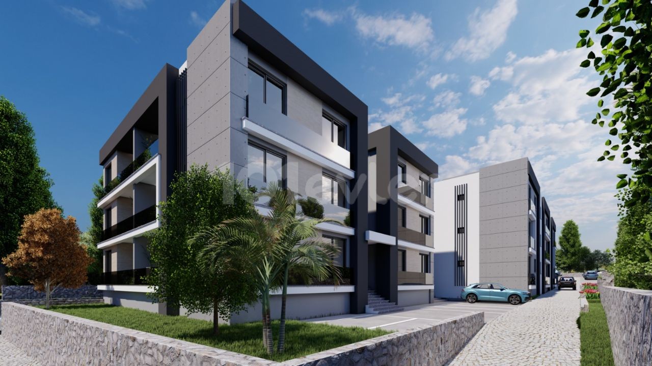 Kyrenia - Lapta, flat 2+1, 35% down payment of 49,000 GPB