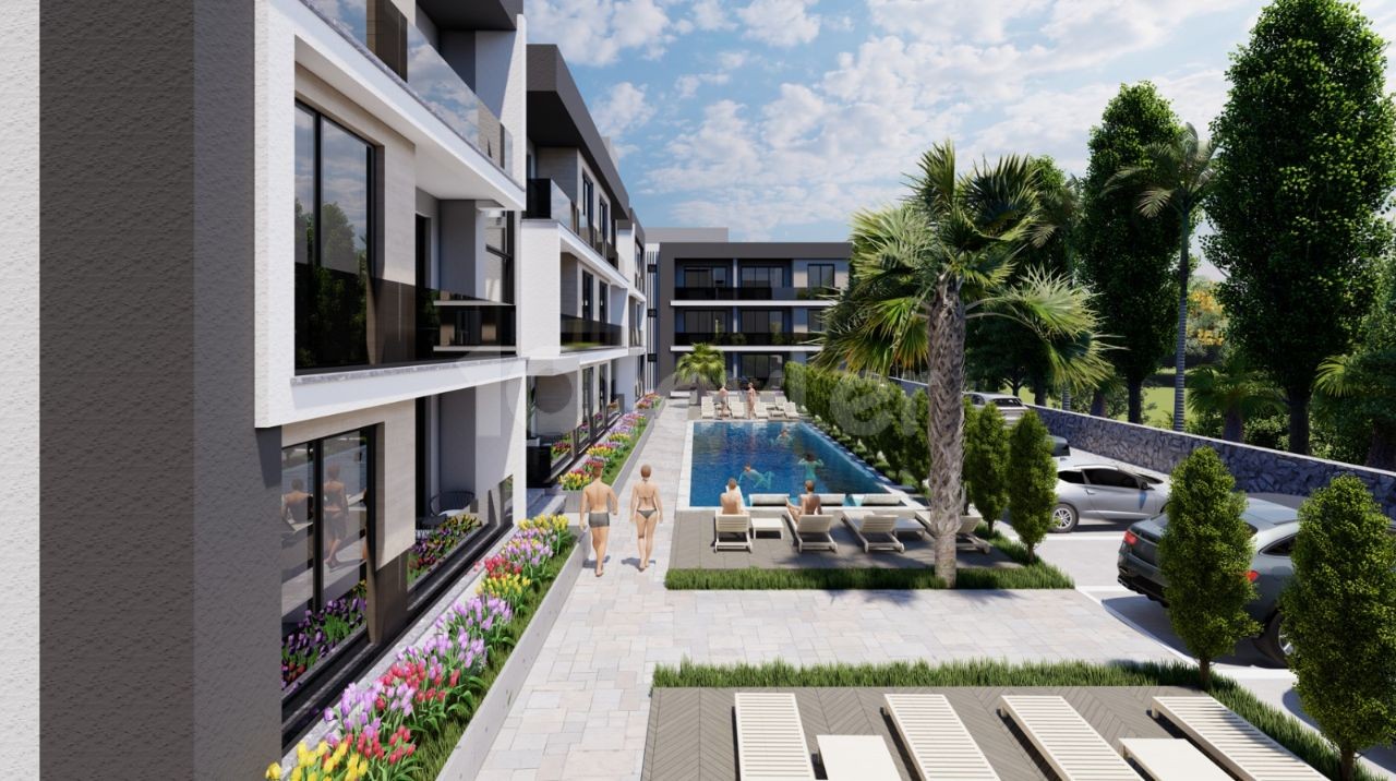 Kyrenia - Lapta, flat 2+1, 35% down payment of 49,000 GPB