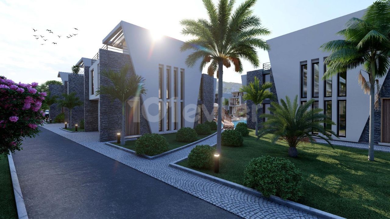 Girne - Lapta, Super Villa 3+1, 30% down payment, 24 monthly installments.