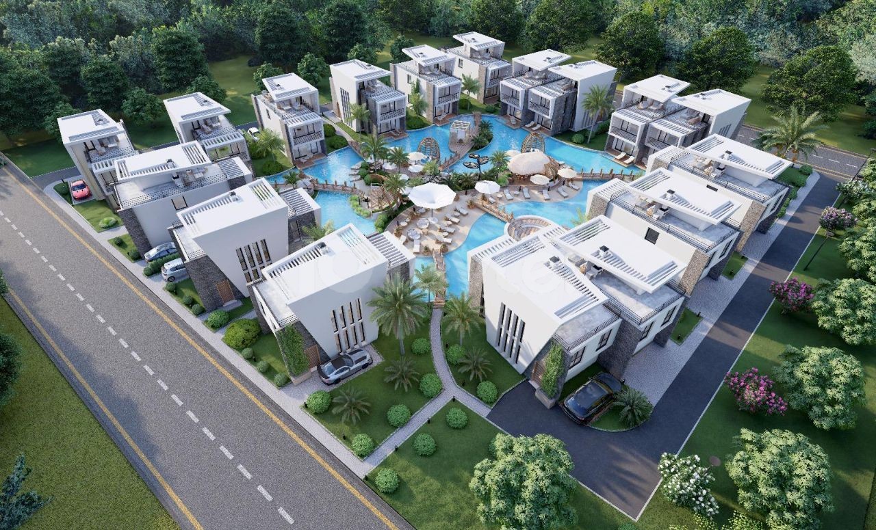 Girne - Lapta, Super Villa 3+1, 30% down payment, 24 monthly installments.