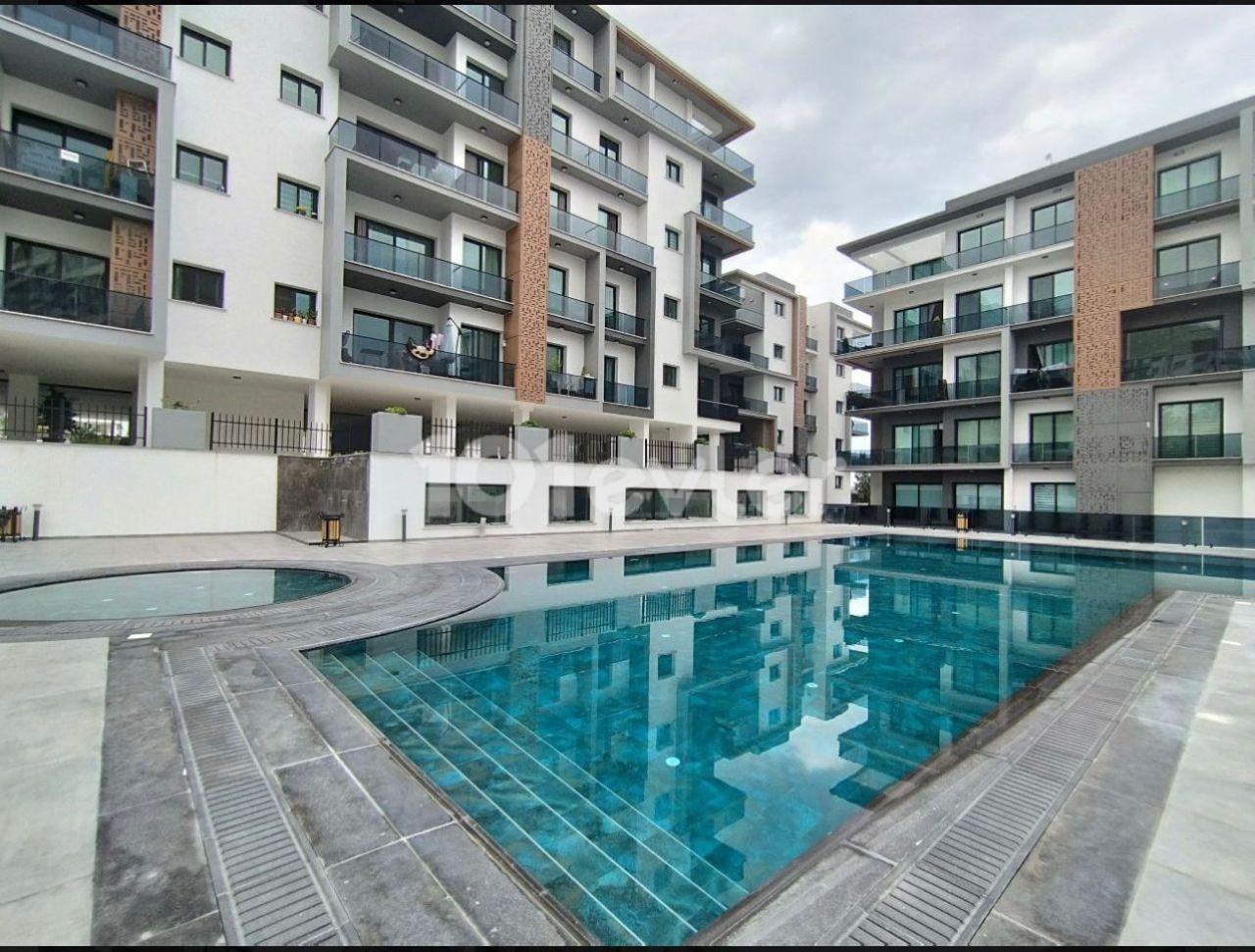 It is the center of Kyrenia and is sold as 2+1.95 m2, it is a complex with a pool.