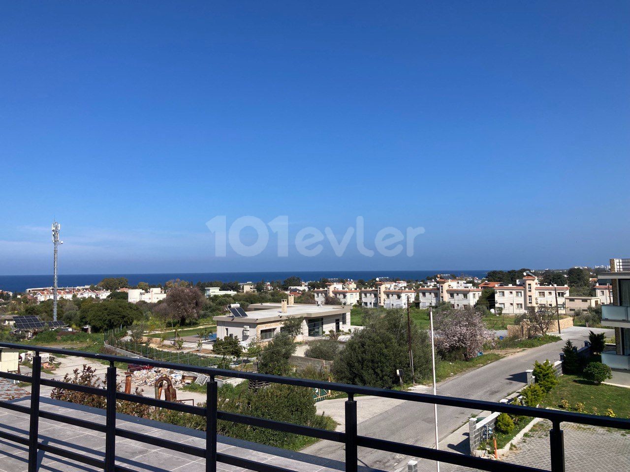 Kyrenia - Lapta, new complex with private terrace, sea and mountain views 2+1 for sale. 