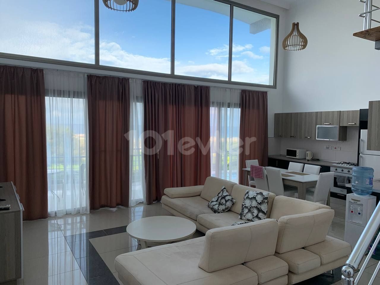 2+1 Luxurious Sea-View Duplex for Rent in Lapta. Will be ready to move in after May 8th