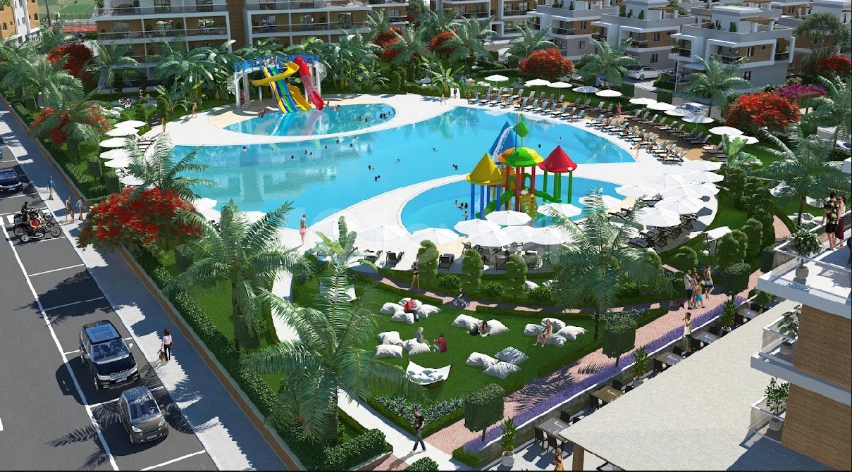 Royal Sun Elit’te Hazır 1+1 Daire Bahçe Kat Aquamarin Blok