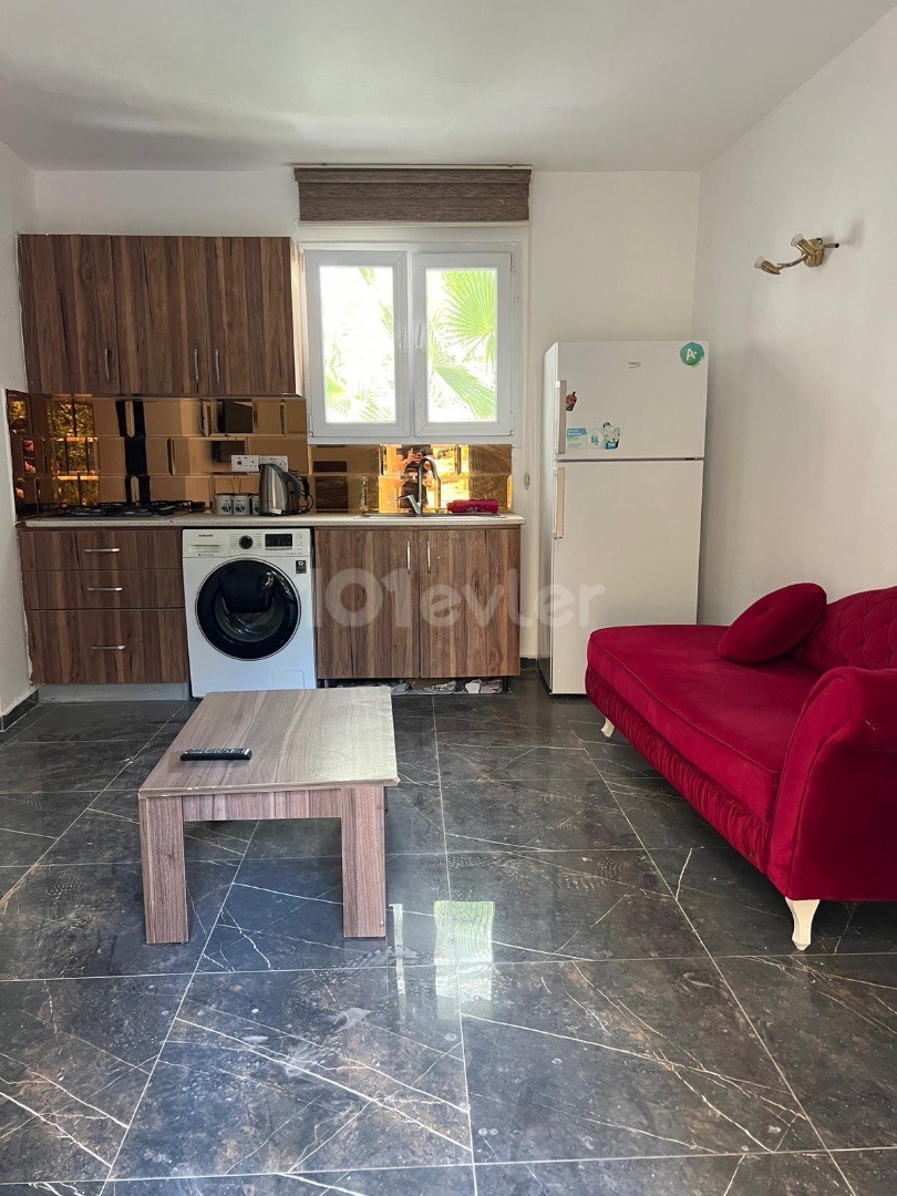 Kiralık 1+1 müstakil ev full eşyalı küvet banyolu Gulseren’de