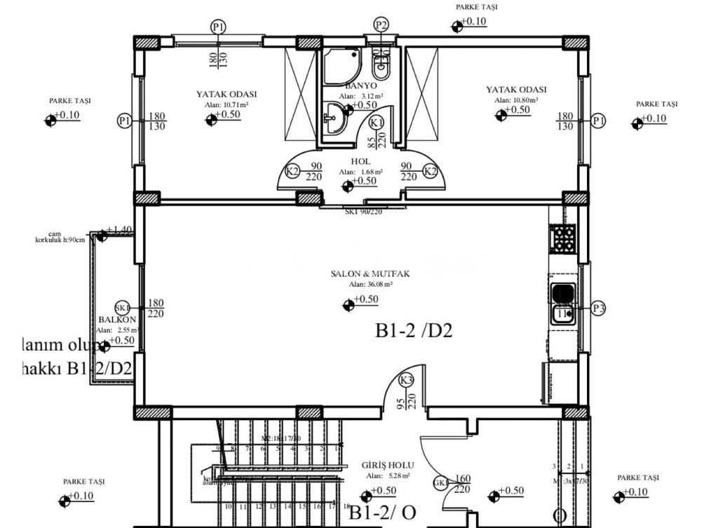 A 2-bedroom apartment ready to move to a quality furnished apartment within walking distance of the sea ** 