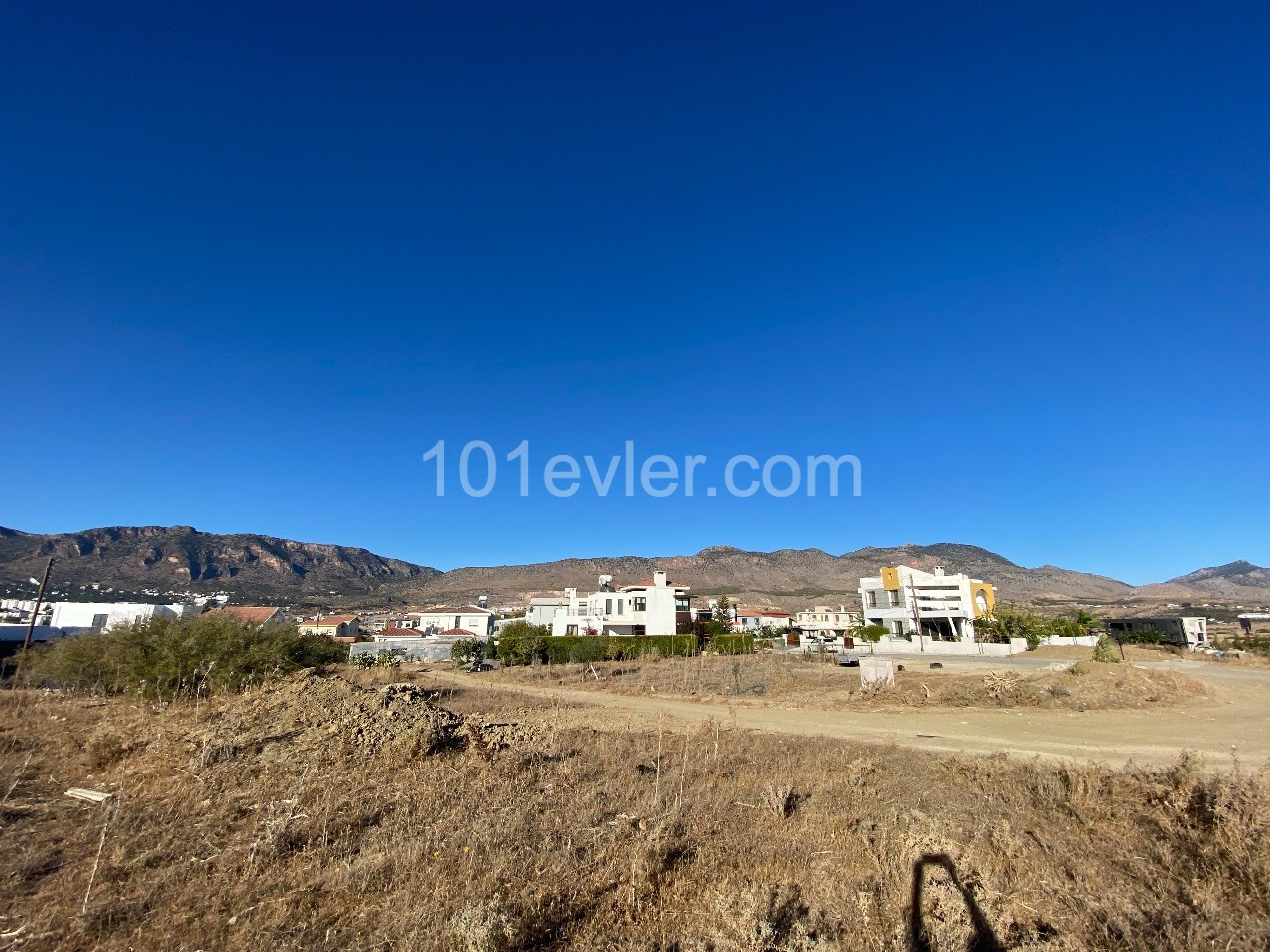 East facing land for sale in Girne Bosphorus, in a dead end street ** 