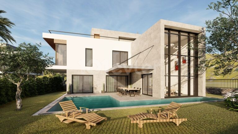 4 + 1 Luxusvilla Mit Moderner Architektur In Kyrenia Karaoglanoglu Zum Verkauf ** 