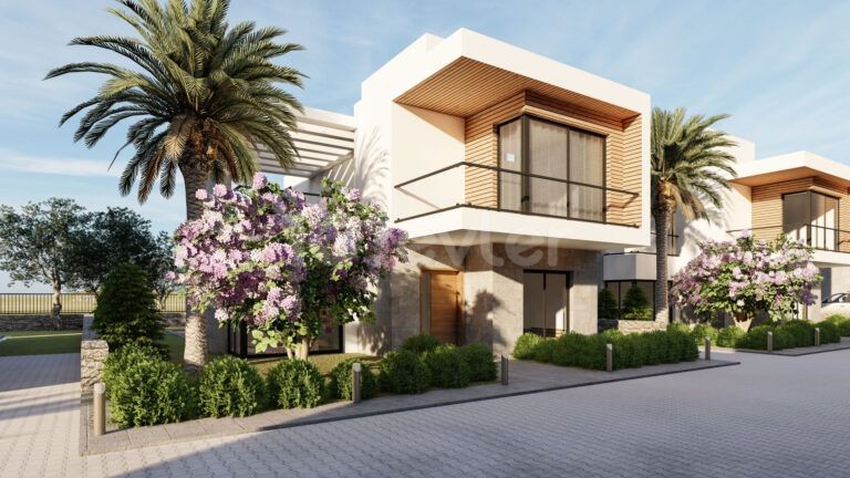 4 + 1 Luxusvilla Mit Moderner Architektur In Kyrenia Karaoglanoglu Zum Verkauf ** 