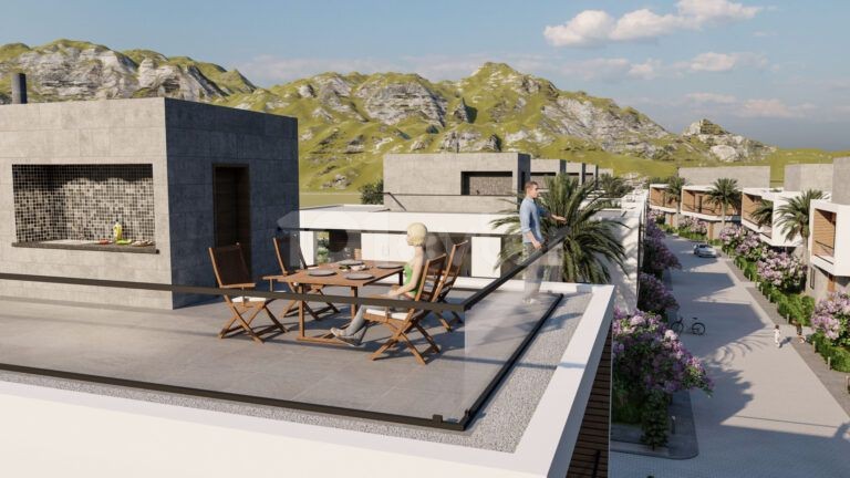 4 + 1 Luxusvilla Mit Moderner Architektur In Kyrenia Karaoglanoglu Zum Verkauf ** 