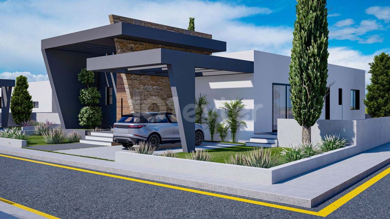 Famagusta, 3 +1 Single Floor Villa in an Ultra Luxury Modern Site Located in Yenibogazici ** 