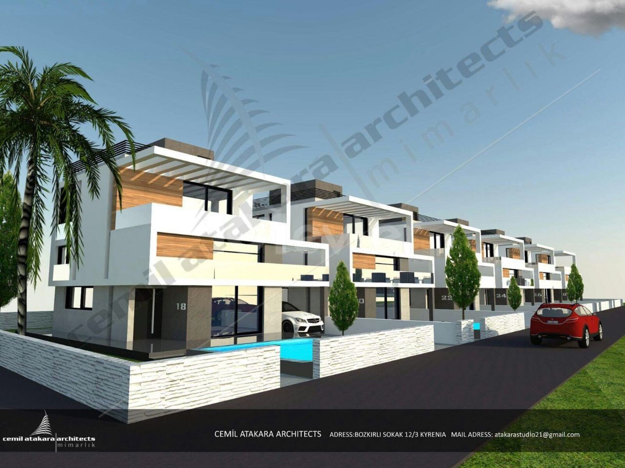 Modern Triple Twin Villas with a Magnificent Pool Located in Kyrenia Karaoglanoglu ** 