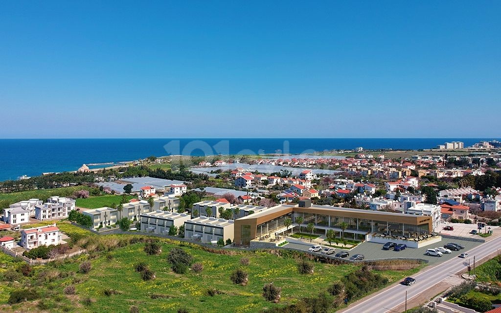 Hochwertige, moderne, 2+1 herrliche erschwingliche Doppelvilla mit Berg-und Meerblick in Kyrenia Alsancak ** 