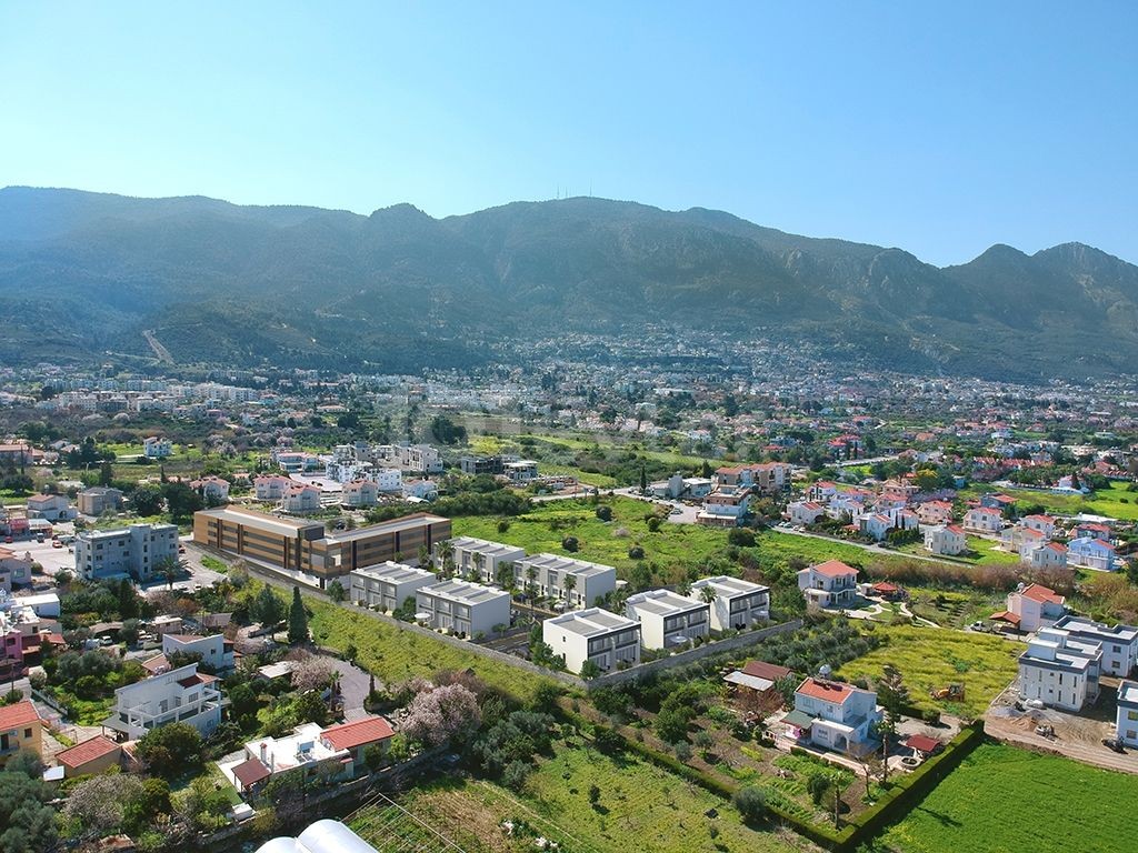 Hochwertige, moderne, 2+1 herrliche erschwingliche Doppelvilla mit Berg-und Meerblick in Kyrenia Alsancak ** 