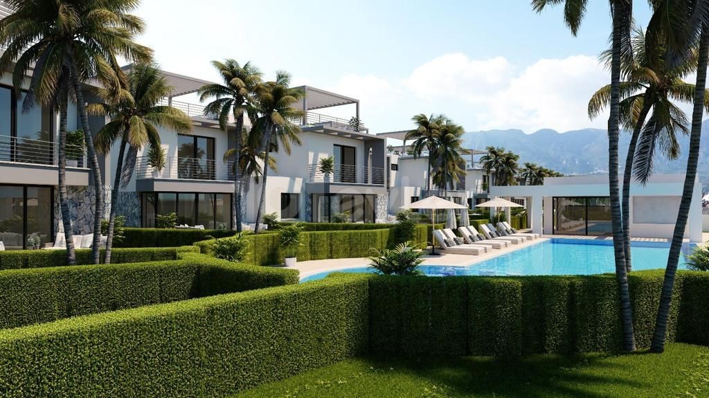 Kyrenia Karaoglanoglu ist auch sehr Modern und luxuriös, mit Garten, Gemeinschaftspool auf dem Gelände und ideal für Investitionen mit Blick auf unsere zwei Villen mit herrlichen 2+1 und 3+1 Optionen ** 