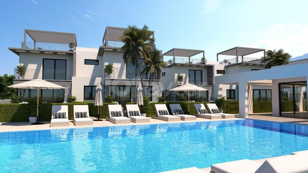 Kyrenia Karaoglanoglu ist auch sehr Modern und luxuriös, mit Garten, Gemeinschaftspool auf dem Gelände und ideal für Investitionen mit Blick auf unsere zwei Villen mit herrlichen 2+1 und 3+1 Optionen ** 