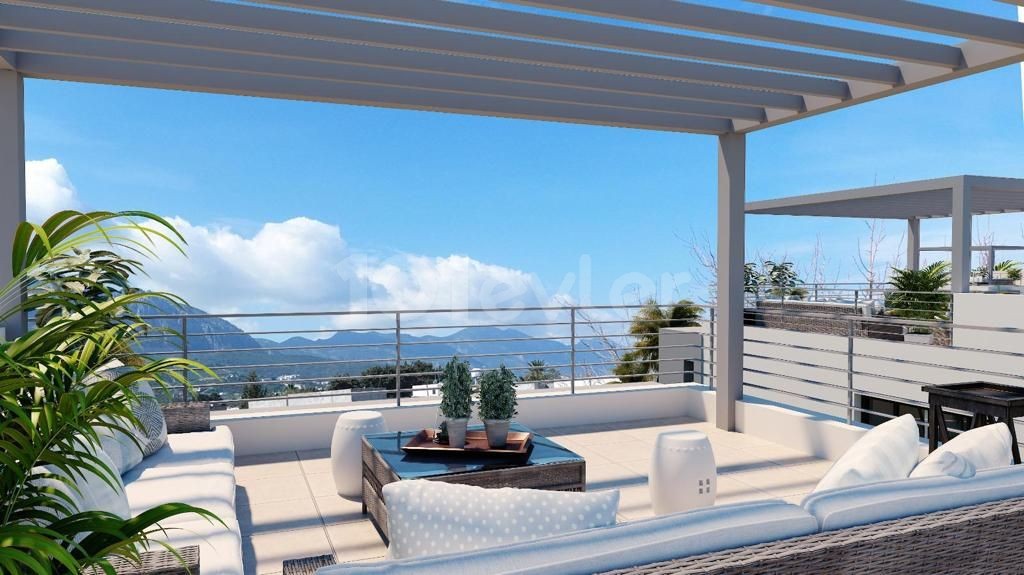 Kyrenia Karaoglanoglu ist auch sehr Modern und luxuriös, mit Garten, Gemeinschaftspool auf dem Gelände und ideal für Investitionen mit Blick auf unsere zwei Villen mit herrlichen 2+1 und 3+1 Optionen ** 