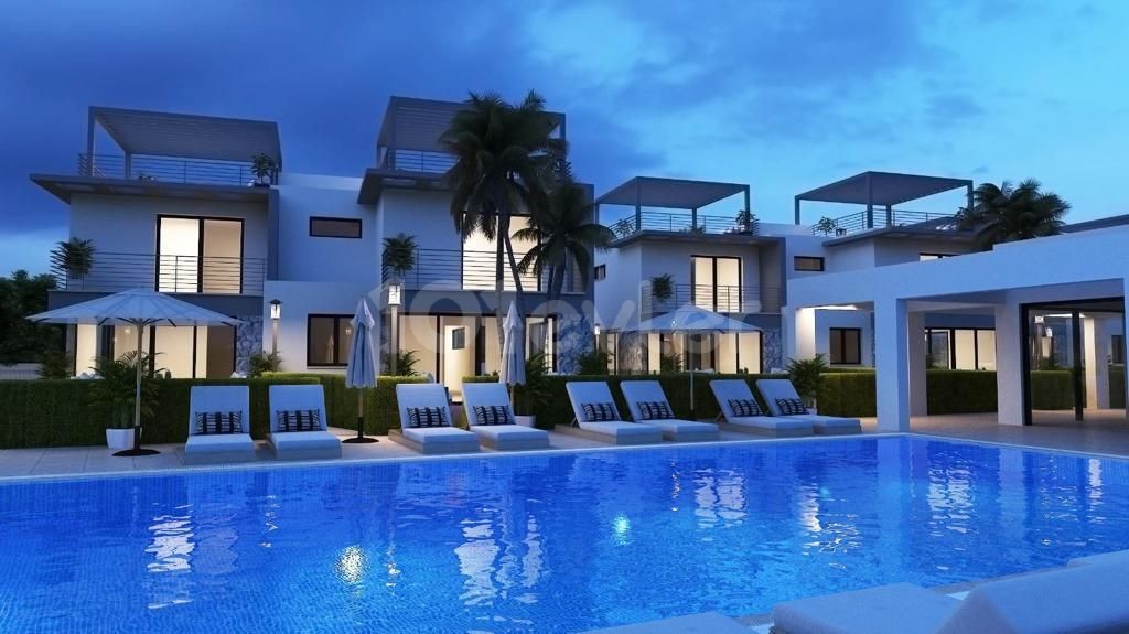 Kyrenia Karaoglanoglu ist auch sehr Modern und luxuriös, mit Garten, Gemeinschaftspool auf dem Gelände und ideal für Investitionen mit Blick auf unsere zwei Villen mit herrlichen 2+1 und 3+1 Optionen ** 