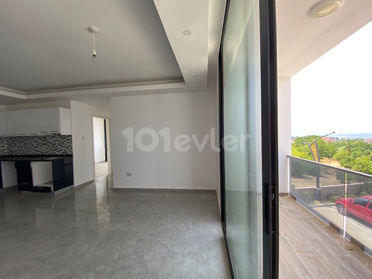 A Spacious 2-Bedroom Comfortable and Newly Finished Decked Apartment with Mountain and Sea Views, Located in a Well-Maintained Site with a Pool in Kyrenia Lapta ** 