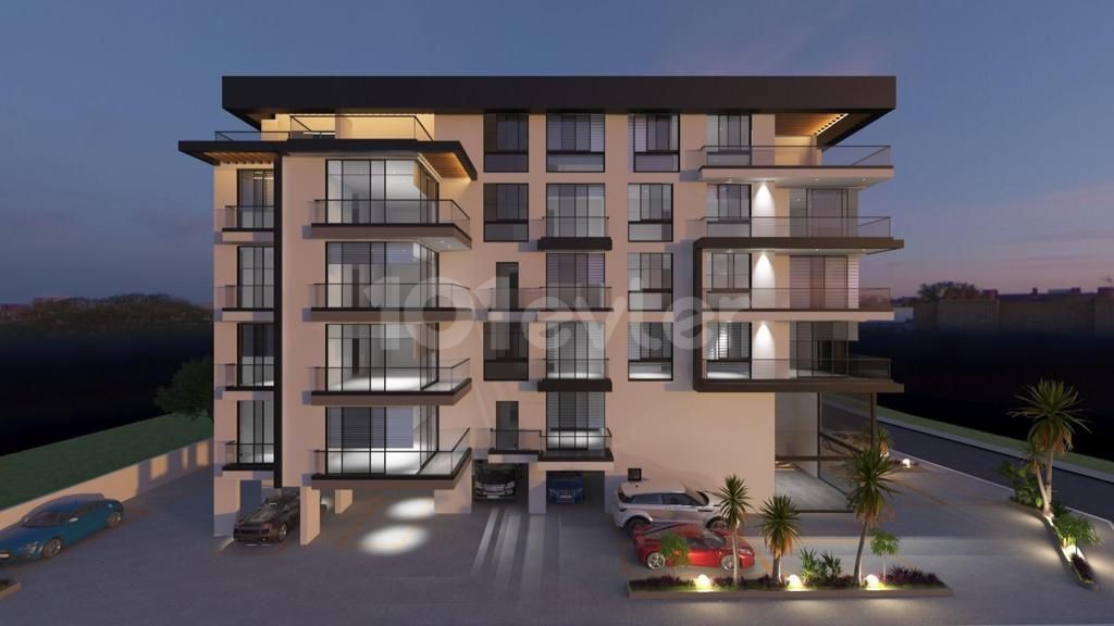 Girne Merkez'de  Oldukça Modern 3 Yatak Odalı ve 2 Yatak Odalı Penthouse Opsiyonlarıyla Satılık Daire