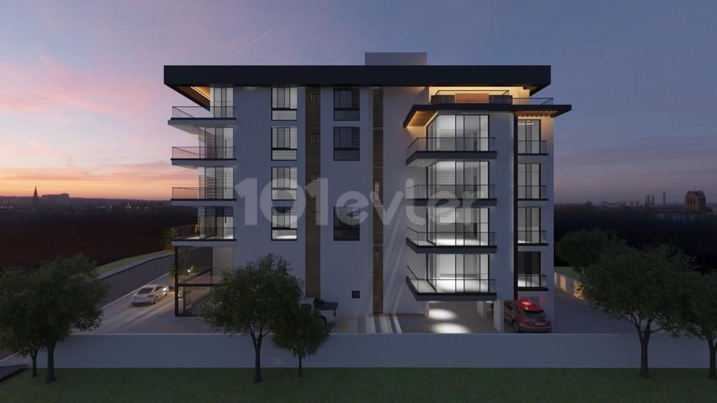 Girne Merkez'de  Oldukça Modern 3 Yatak Odalı ve 2 Yatak Odalı Penthouse Opsiyonlarıyla Satılık Daire