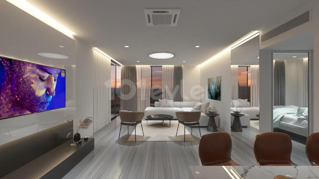 Hochmoderne 2 + 1 Büro genehmigte Duplex-Wohnung für kommerzielle Zwecke zum Verkauf im Zentrum von Kyrenia ** 