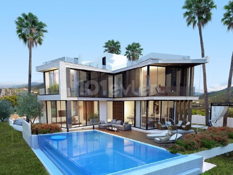 4 Schlafzimmer mit Pool in Kyrenia Edremit, 710m2 Grundstück in der grünsten Region von Kyrenia gebaut unser privates Villa-Projekt ** 