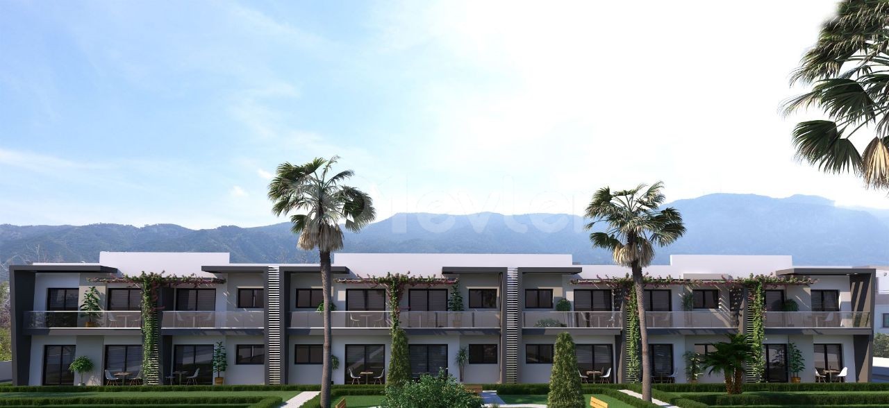 Kyrenia Alsancak 1 & 2 Bedroom Ground Floor apartments with Shared Pool 1 with garden. The apartments on the floor are Our New Luxury Project with Roof Terrace ** 