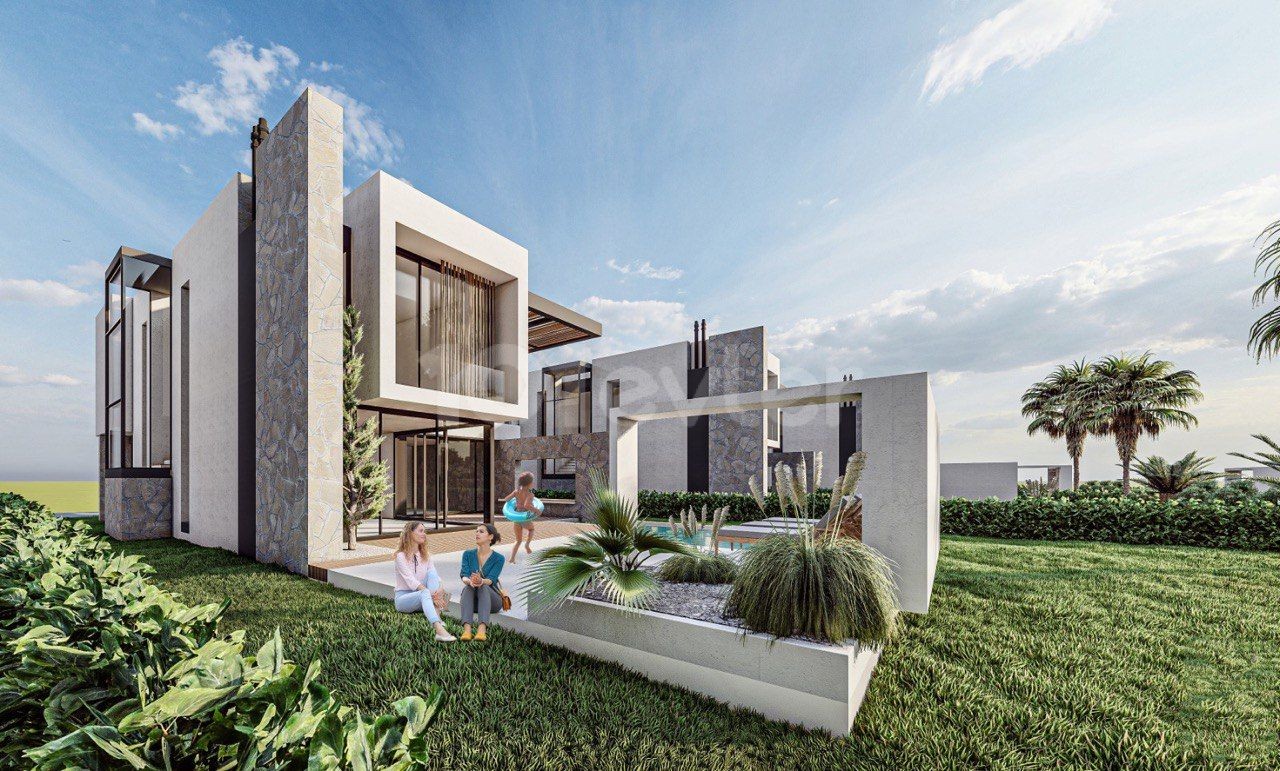 Our New Project in Kyrenia Karaoglanoglu with 3 Bedrooms, 3 Private Bathrooms, a Spacious Garden and a Pool Isolated from Noise in an Isolated Location ** 