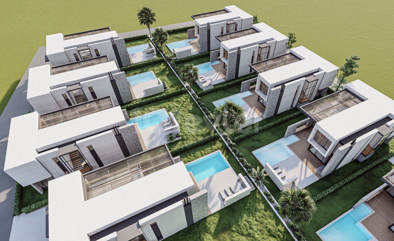 Our New Project in Kyrenia Karaoglanoglu with 3 Bedrooms, 3 Private Bathrooms, a Spacious Garden and a Pool Isolated from Noise in an Isolated Location ** 