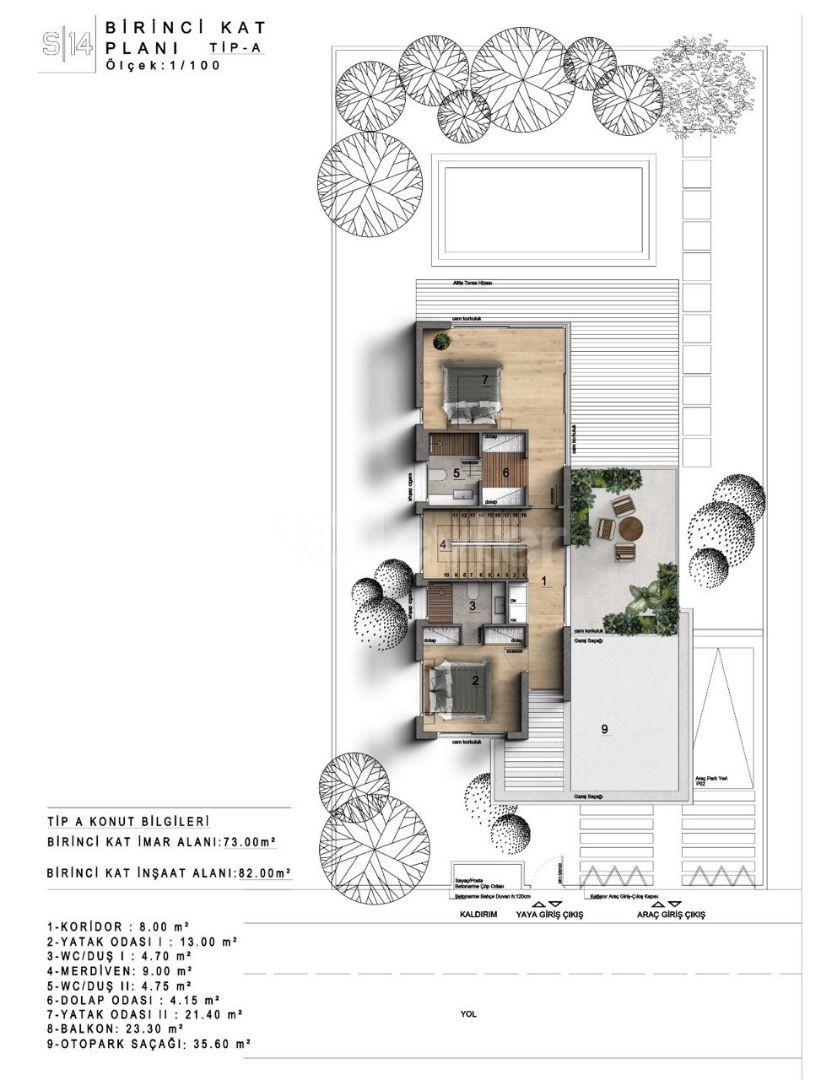 Our New Project in Kyrenia Karaoglanoglu with 3 Bedrooms, 3 Private Bathrooms, a Spacious Garden and a Pool Isolated from Noise in an Isolated Location ** 